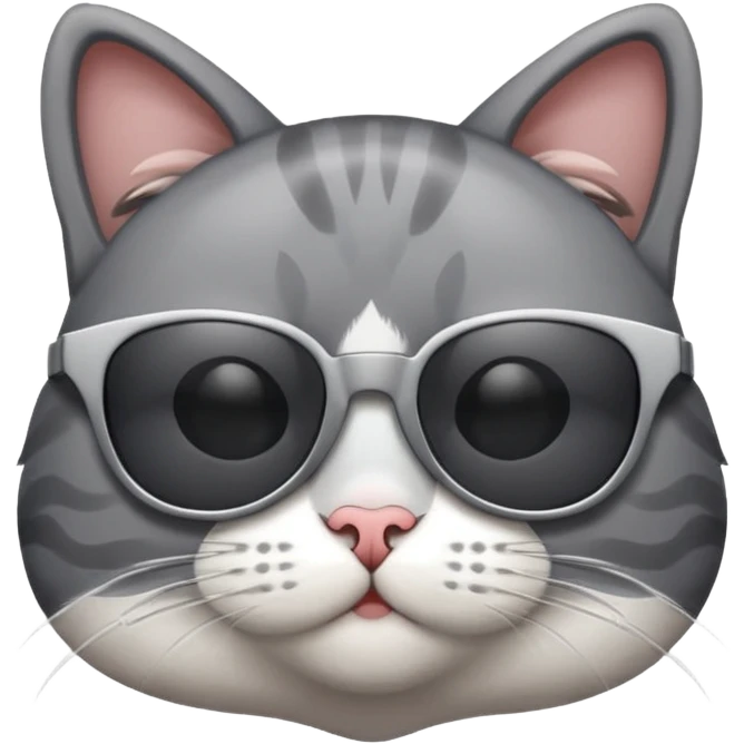 Cat wearing sunglasses emoji