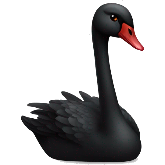 Black swan emoji