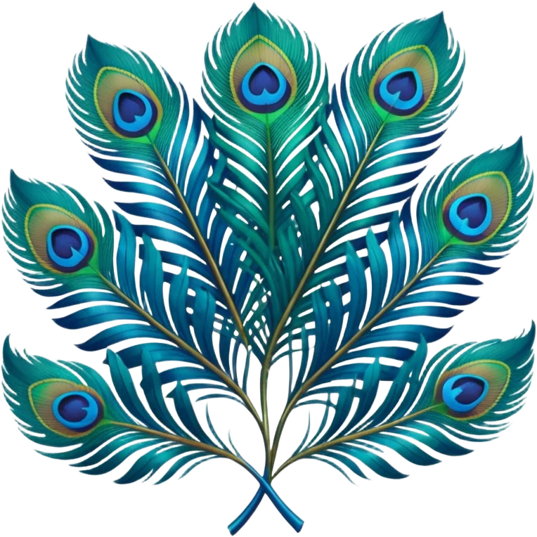 Peakcock feathers emoji