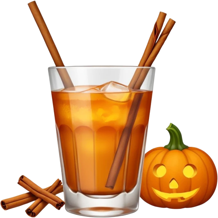 Pumpkin spice cocktail emoji