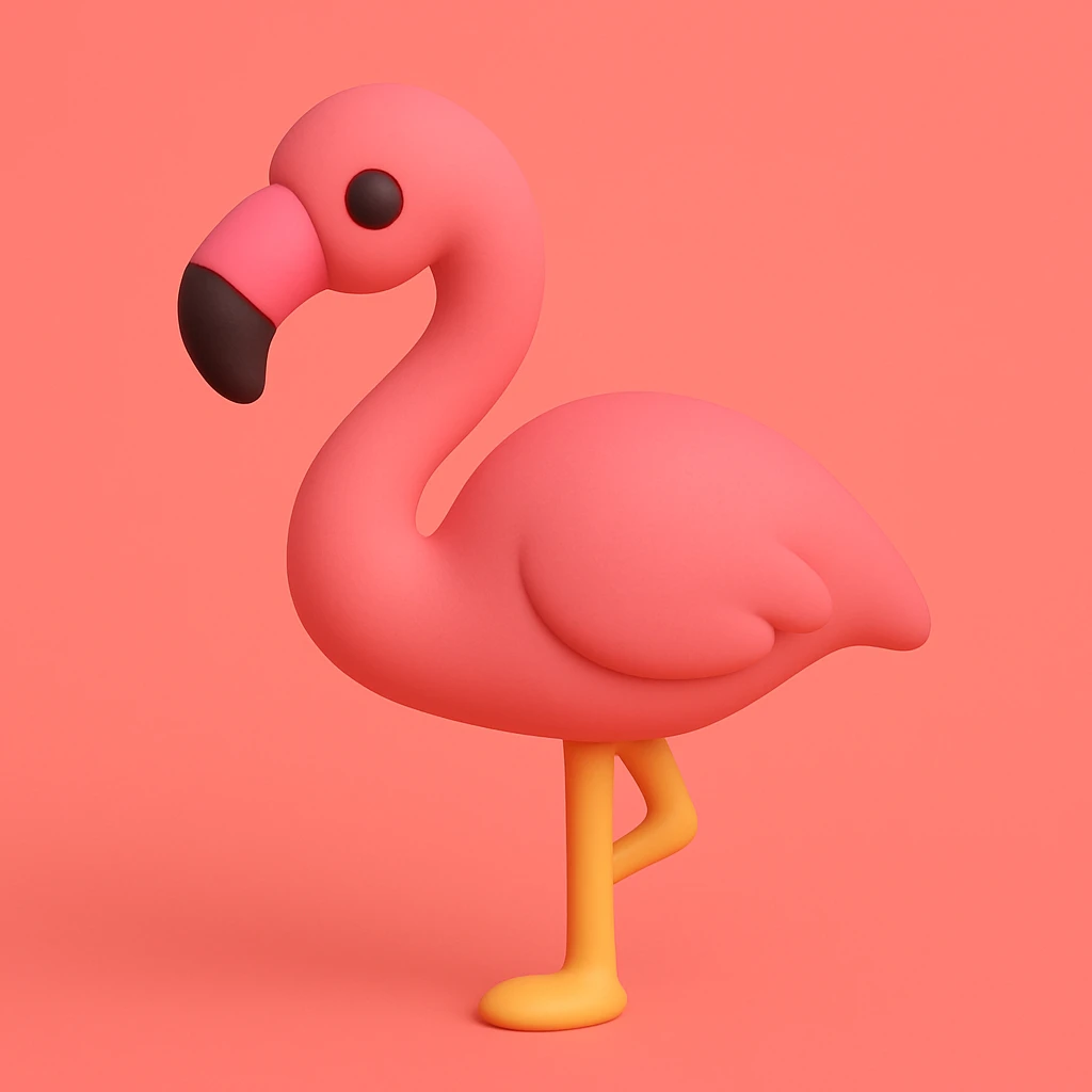 flamingo emoji
