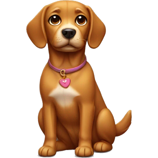 Caramel dog emoji