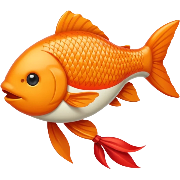 carp streamer hanging apple emoji style emoji