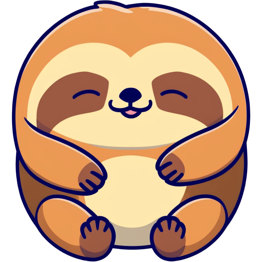 sleepy sloth emoji