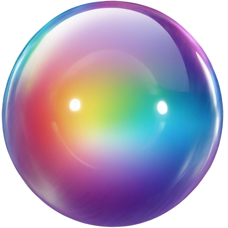 Rainbow crystal ball emoji
