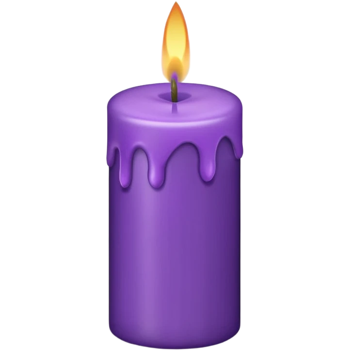 purple candle emoji