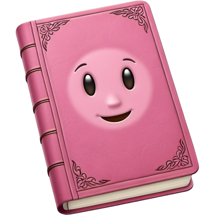 pink diary emoji