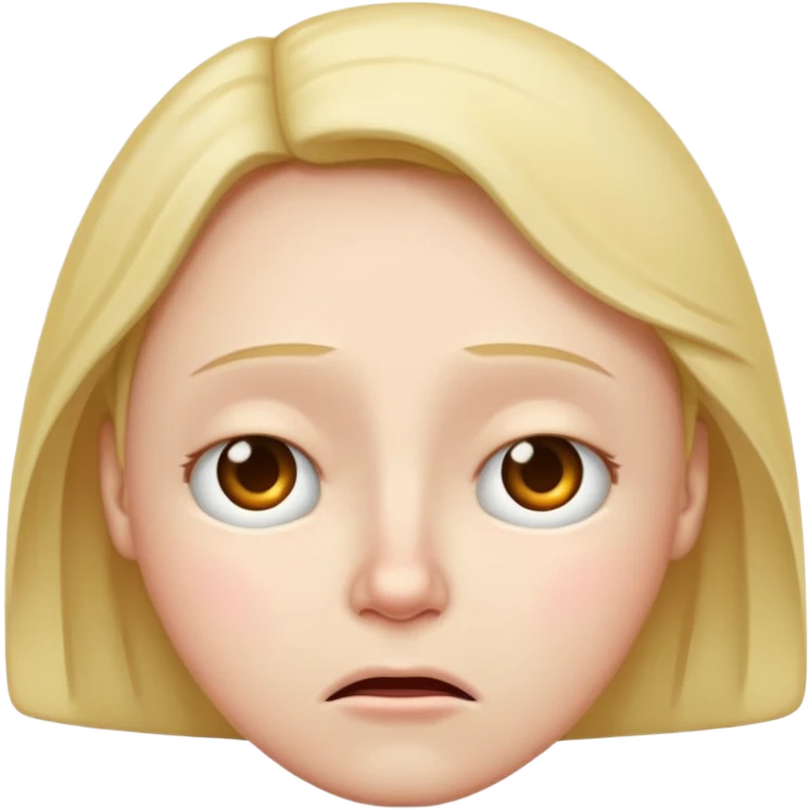 frowning nodding face emoji