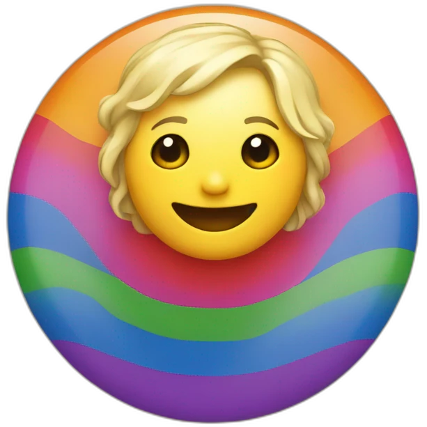 Lénine avec un drapeau lgbt emoji