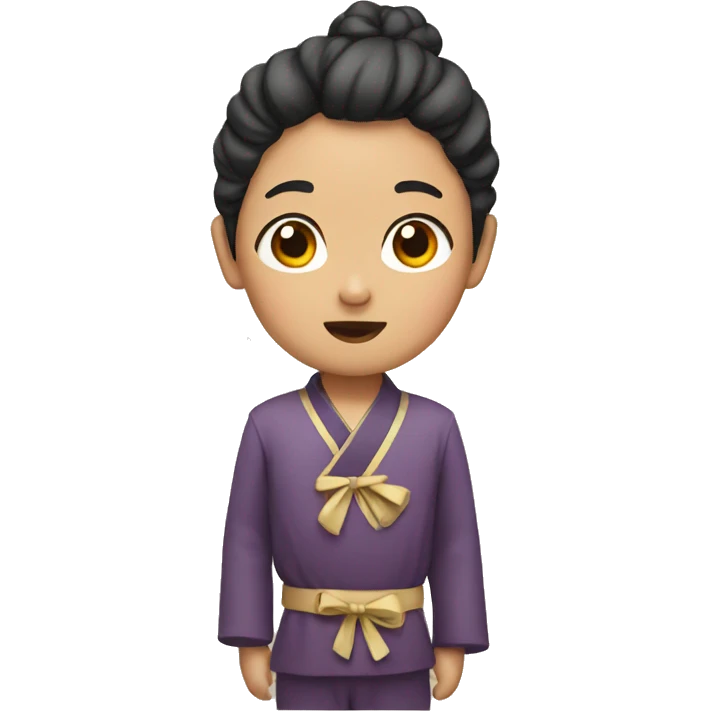 Asian with bow emoji