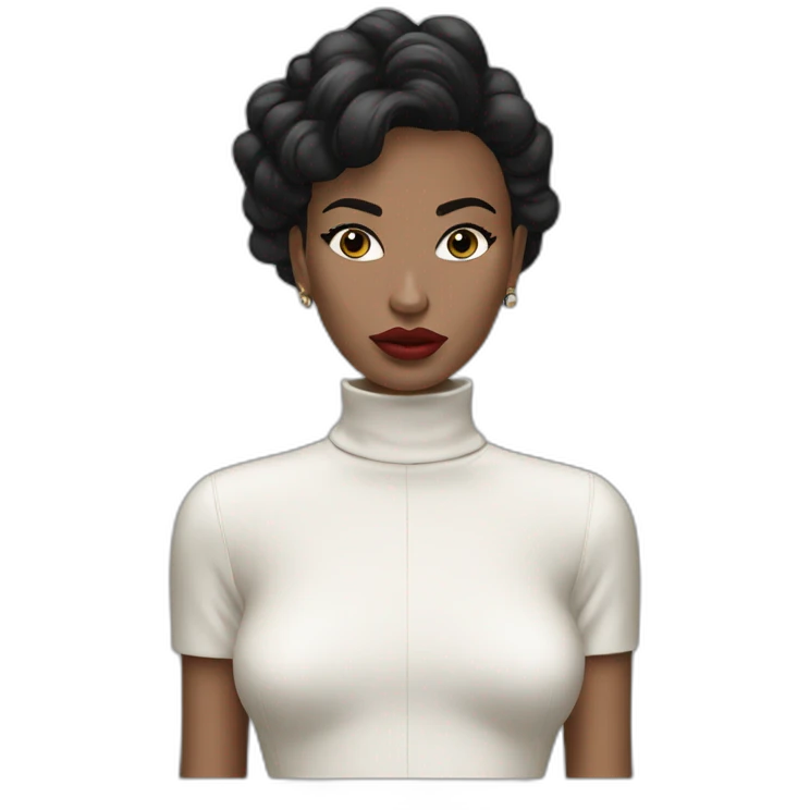 Balenciaga style girl emoji