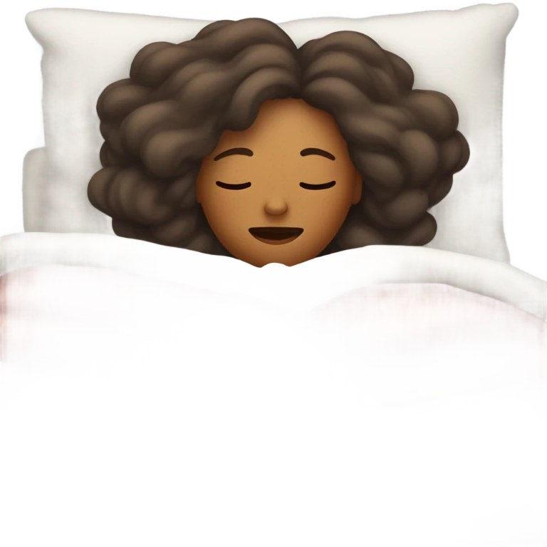 woman sleeping in bed emoji