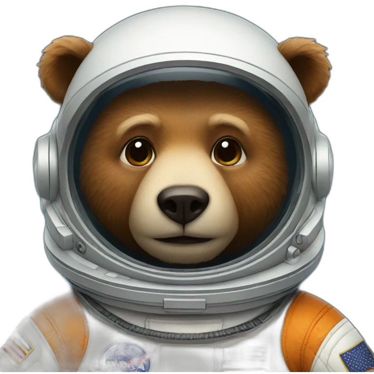 bear astronaut emoji