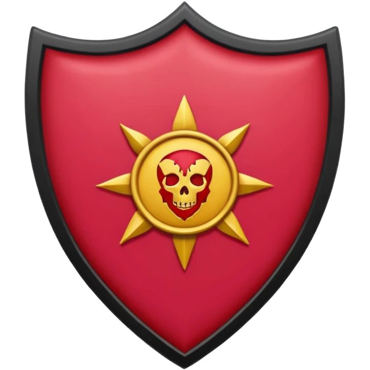 brasão rosa de sangue vermelha emoji