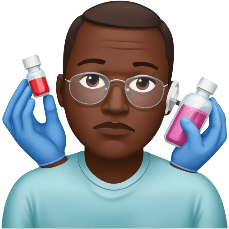 George Floyd doing fentynal emoji