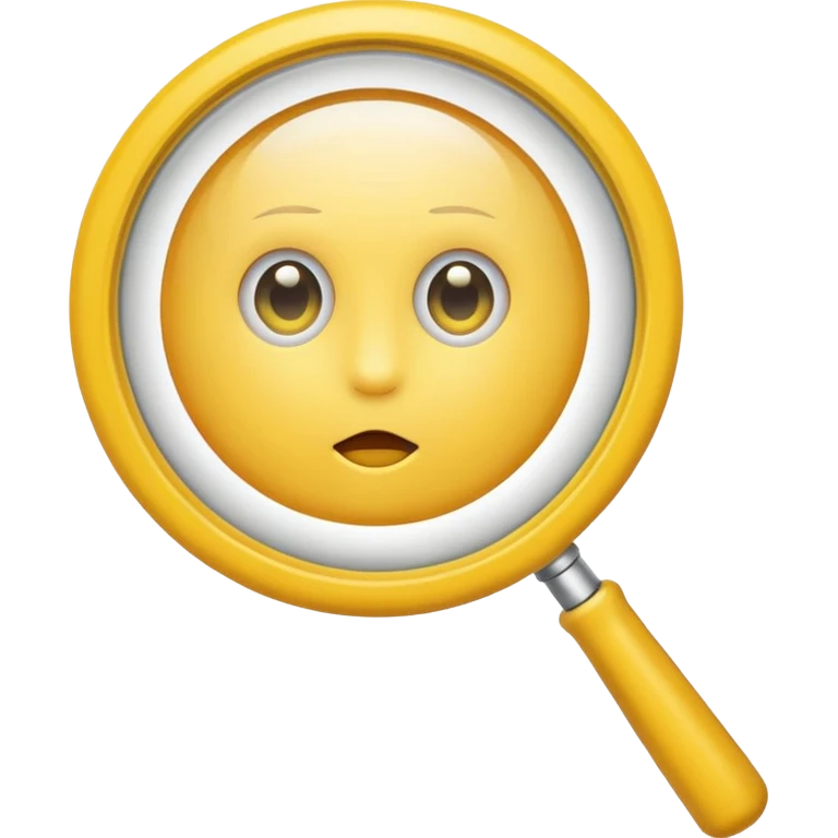 YELLOW Magnifying Glass emoji