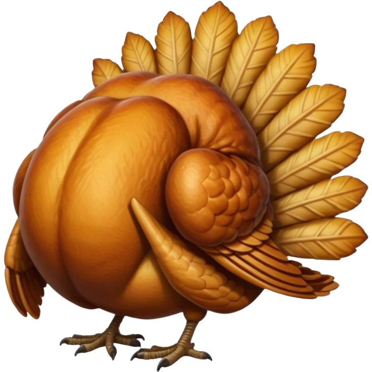 a headless turkey emoji