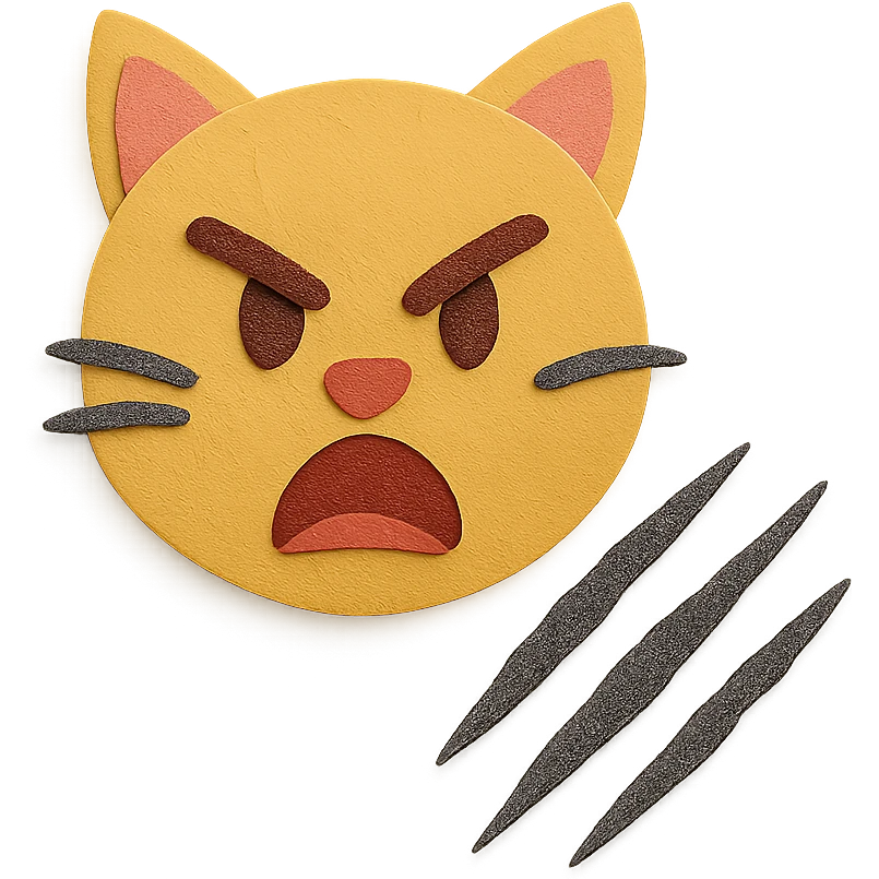 cat attack emoji
