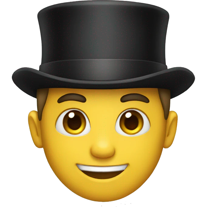 Boy with a top hat emoji