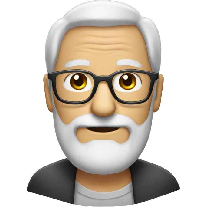 old man wih beard andn glasses emoji