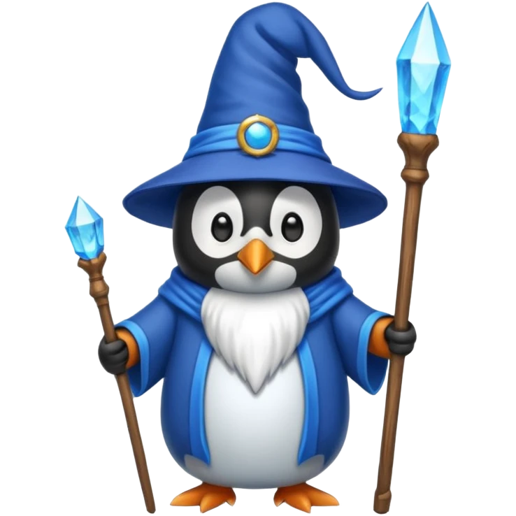 Penguin Wizard emoji