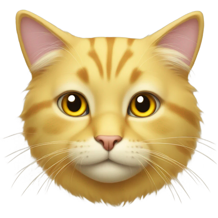 Cat yellow  emoji