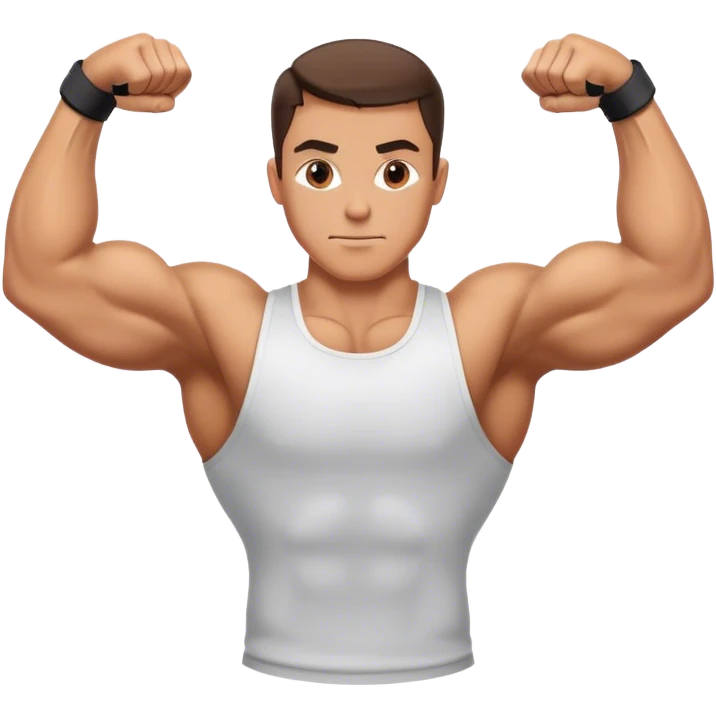 bodybuilder forearm exercise emoji