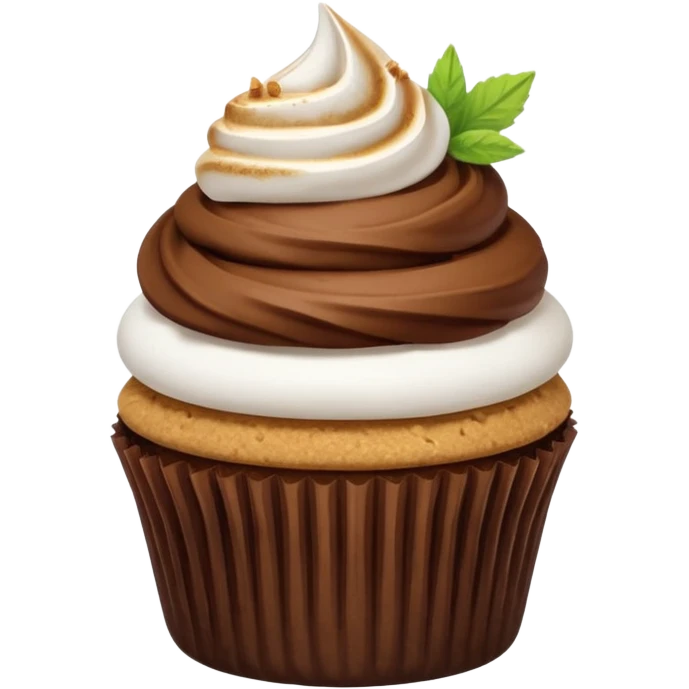 S’mores cupcake emoji