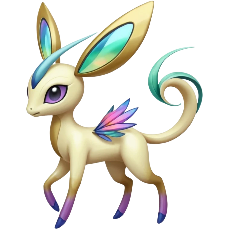 Iridescent Meloetta-Amaura-Palkia-Cresselia-Pokémon-Fakémon-fusion-hybrid-creature emoji