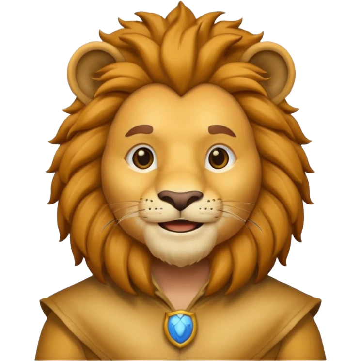 man in lion  costume  emoji
