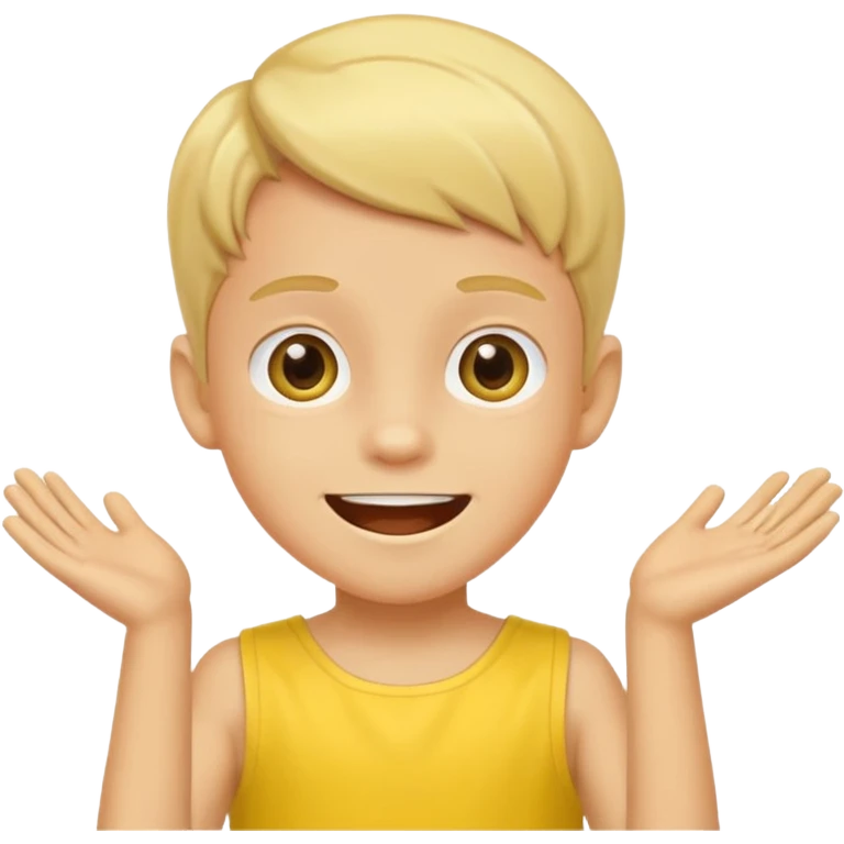 Soccer Player boy dance in yellow dress emoji