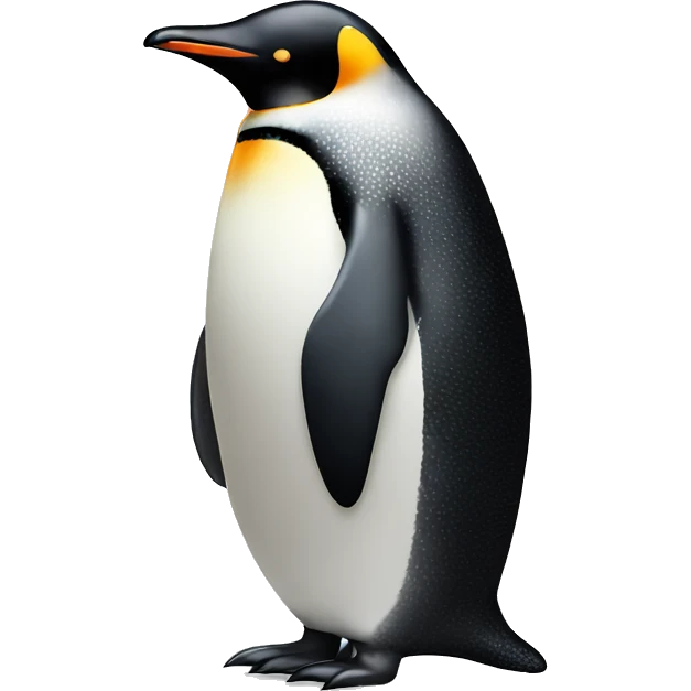 Sad penguin looking over its shoulder  emoji