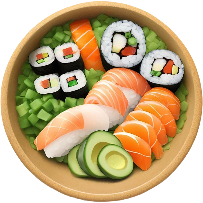 sushi bowl emoji