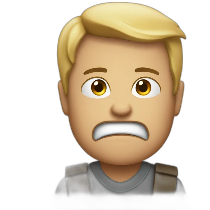 Prohibition of being angry With the forbidden logo emoji