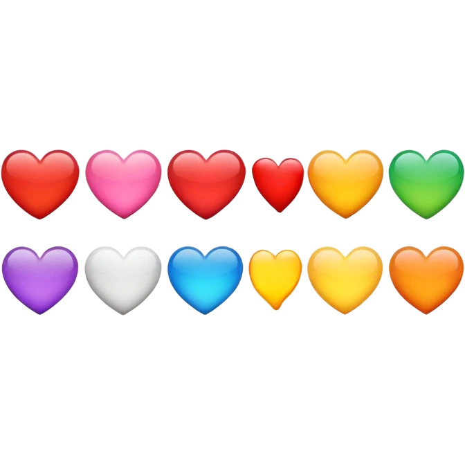 Unique heart emojis emoji