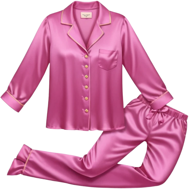only a pink blouse and pants pijama without a girl emoji