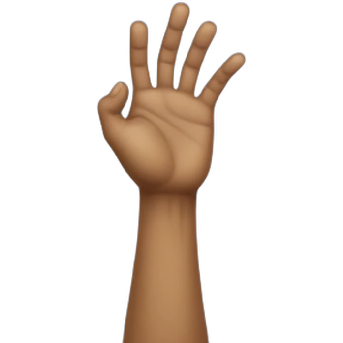 arms in the air summoning something emoji