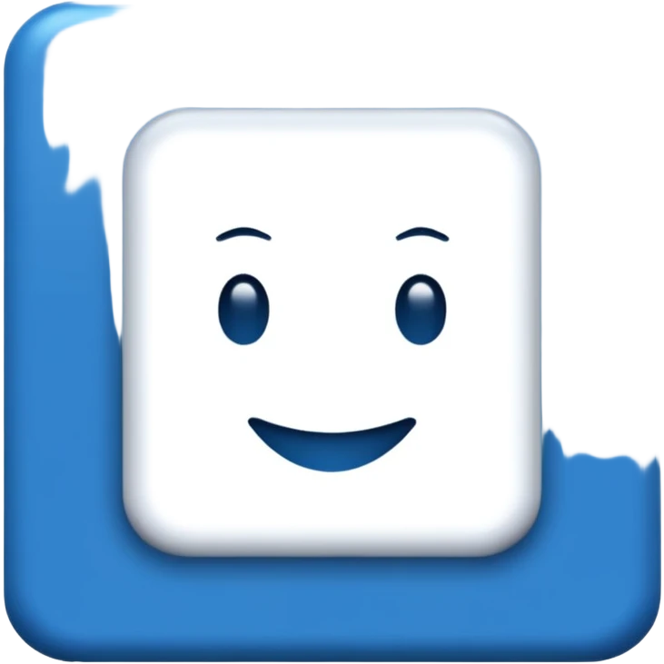I want a blue background and a white checkmark inside it emoji which I will call the "Fake Roblox Verified Badge Emoji" and the blue background should be square and it should be the "🟦" emoji being the background emoji