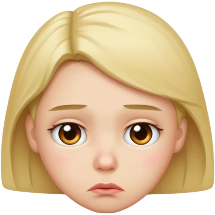 Pouty face  emoji