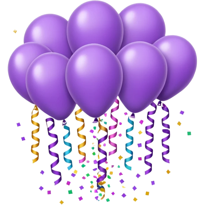 party decor  lilac  emoji