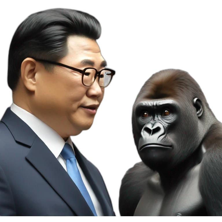 Gorilla meeting Kim yong un emoji