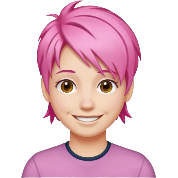  pink hair  emoji