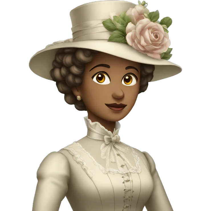 elegant victorian woman emoji