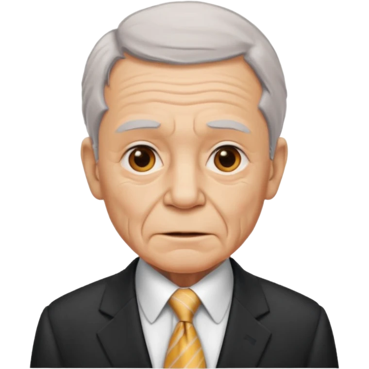 old man in suit with Necktie emoji