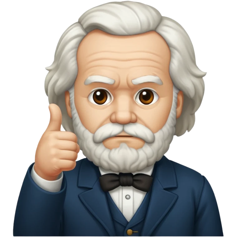 karl marx giving a thumbs down emoji