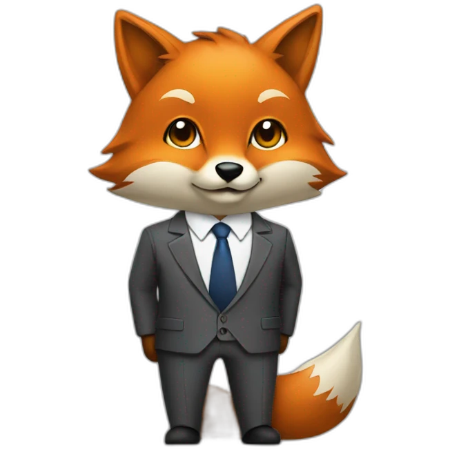 Fox in a business suit  emoji