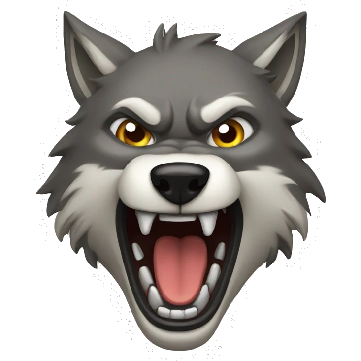 raged wolf emoji