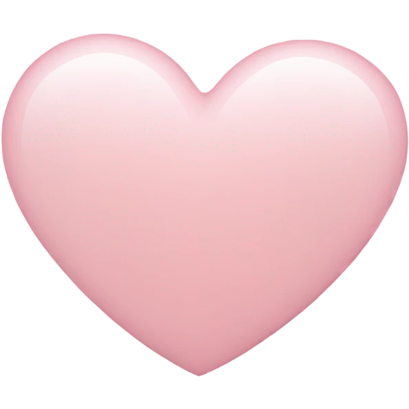 Light pink heart emoji