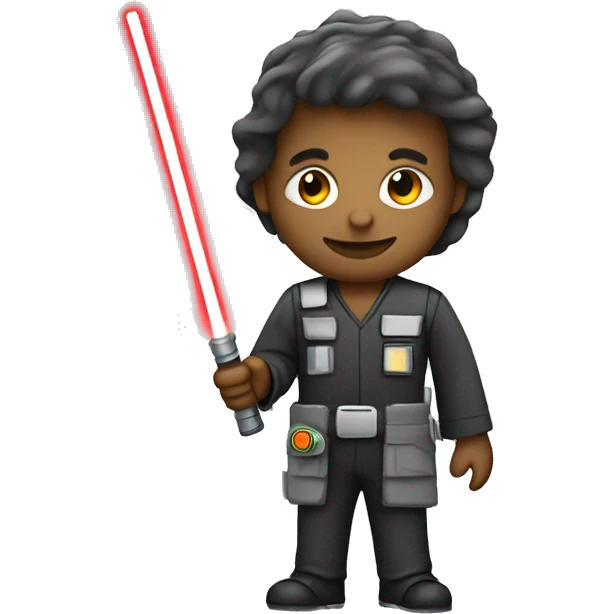 Engineer with lightsaber emoji