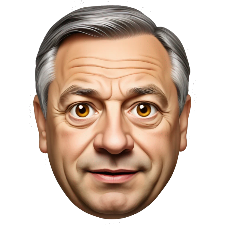 The hungarian president viktor orban realistic portrait emoji